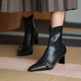 Erica Vintage Buckle Booties NEW GEW